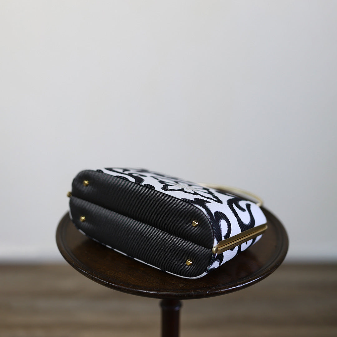 Hyuga | Handmade Handbag Fuka-ori Pattern Nishijin-ori Brand New
