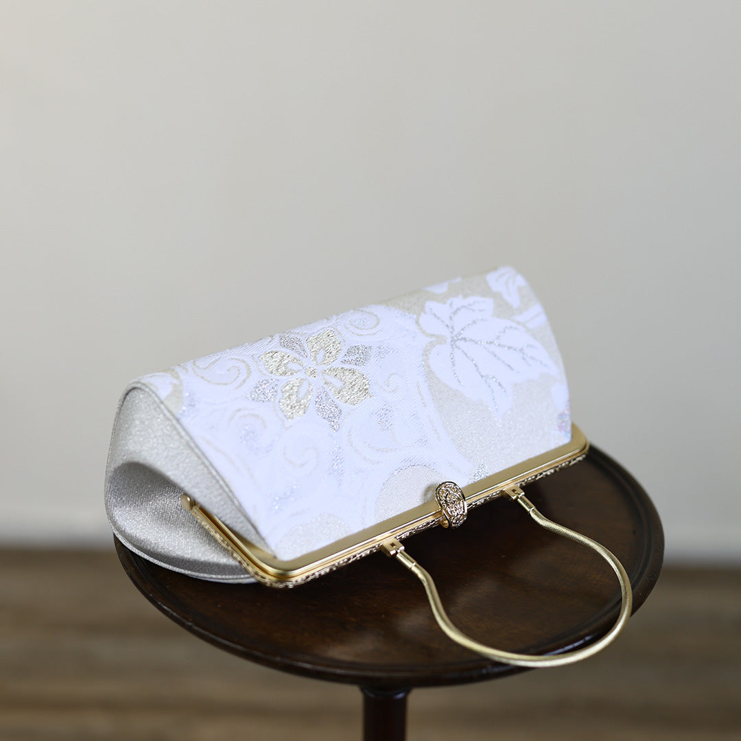 Harima | Sac à main fait main avec motif Sekka-ori Nishijin-ori tout neuf