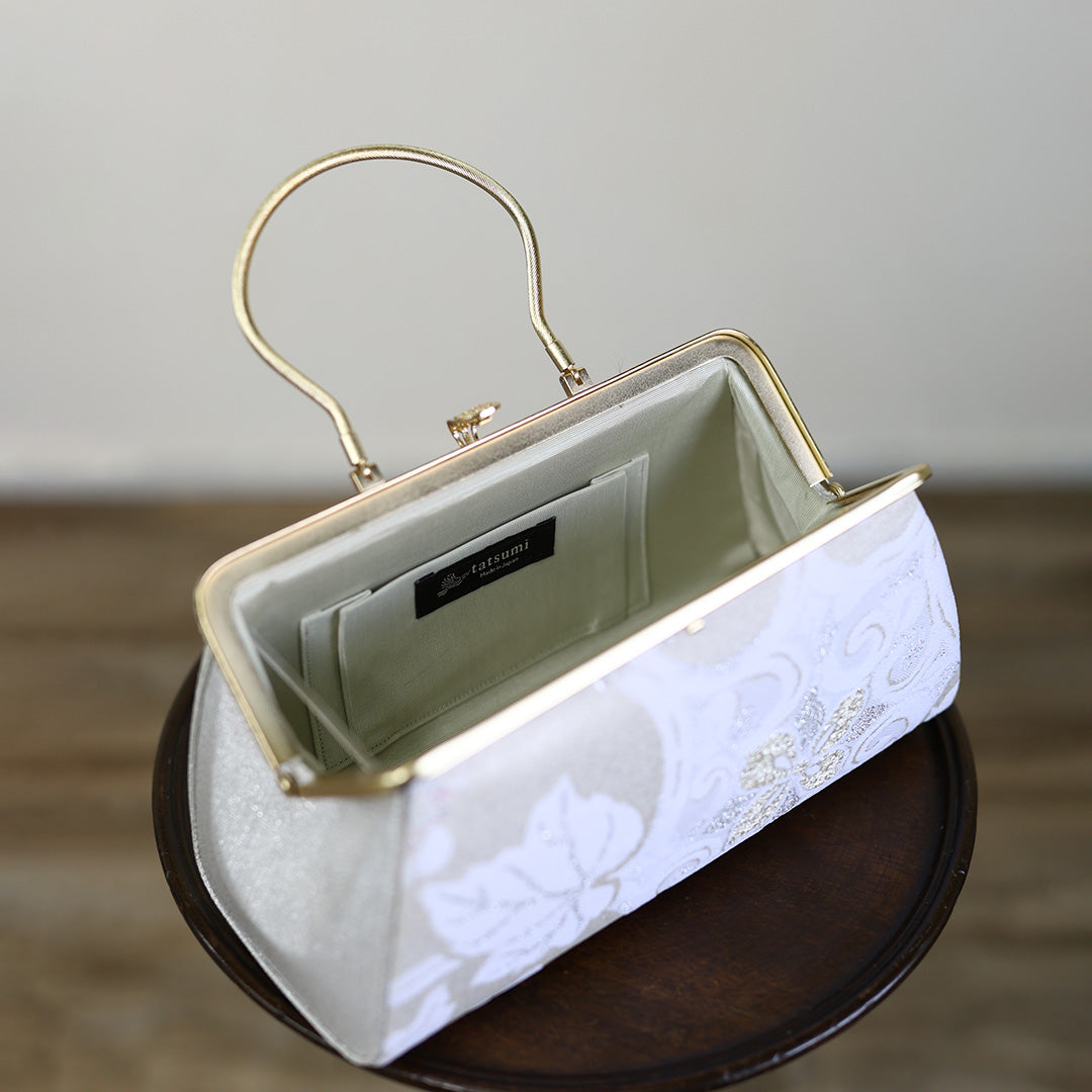 Harima | Sac à main fait main avec motif Sekka-ori Nishijin-ori tout neuf