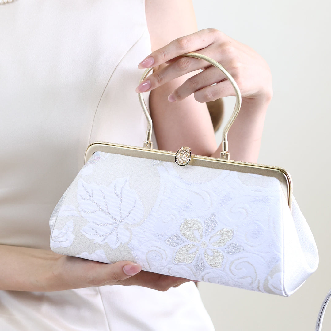 Harima | Sac à main fait main avec motif Sekka-ori Nishijin-ori tout neuf