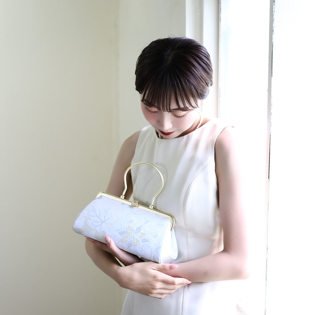 Harima | Sac à main fait main avec motif Sekka-ori Nishijin-ori tout neuf