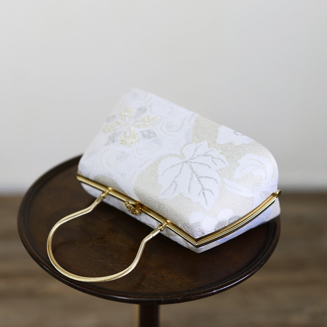 Izumo | Handmade Handbag with Hakurei-ori Pattern Nishijin-ori Brand New