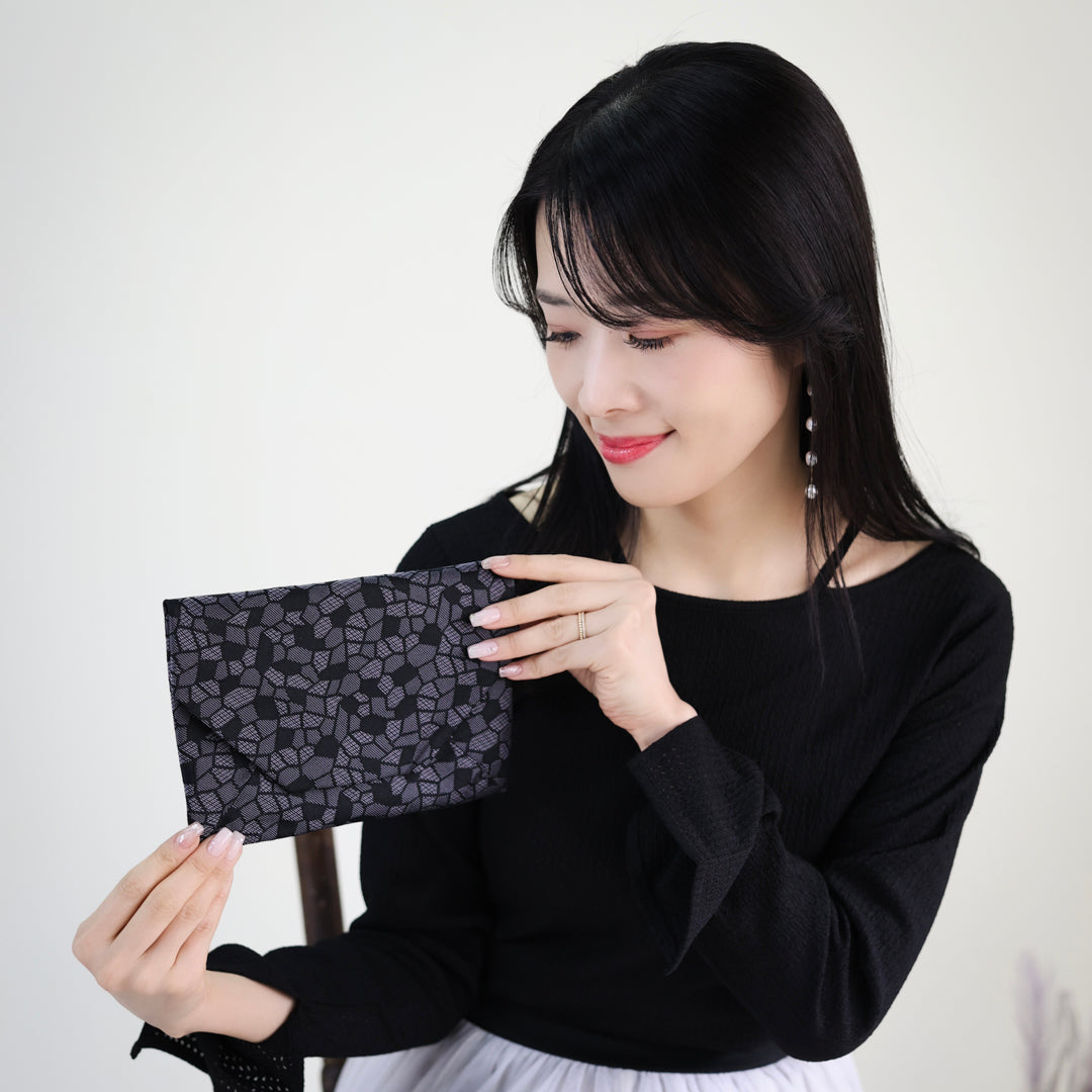 Yura – 石畳柄 西陣織 数寄屋袋