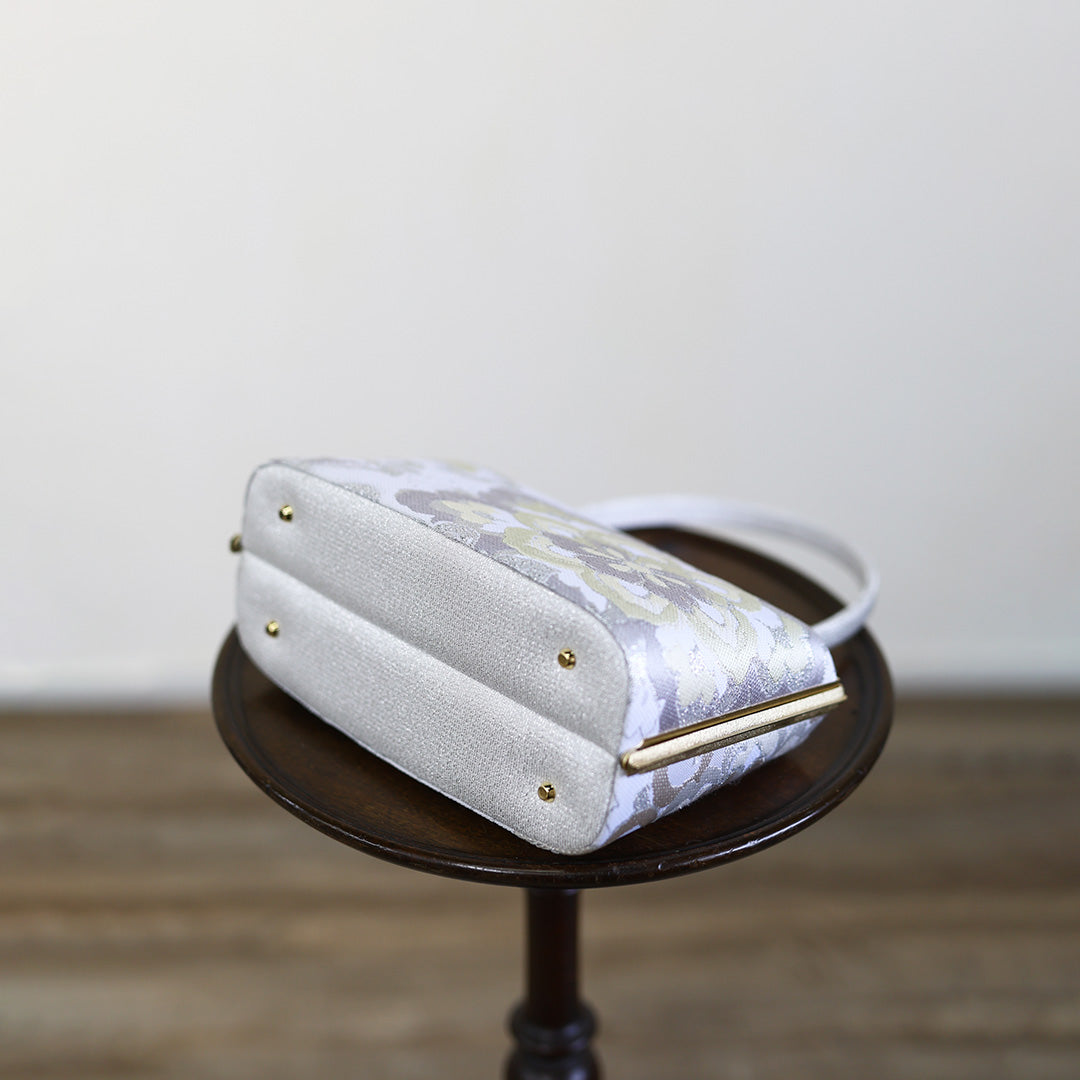 Ise | Handmade Handbag with Sekka-ori Pattern Pattern Brand New Nishijin-ori