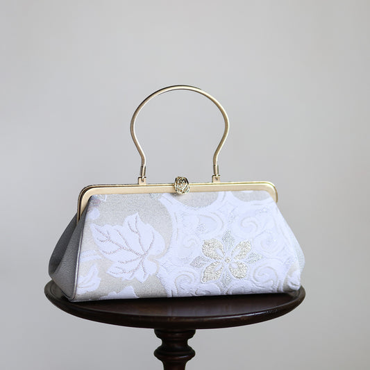 Harima | Sac à main fait main avec motif Sekka-ori Nishijin-ori tout neuf 