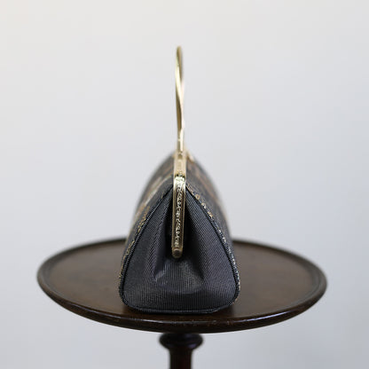 播磨 |西陣織おぼろ家紋手提げバッグ新品