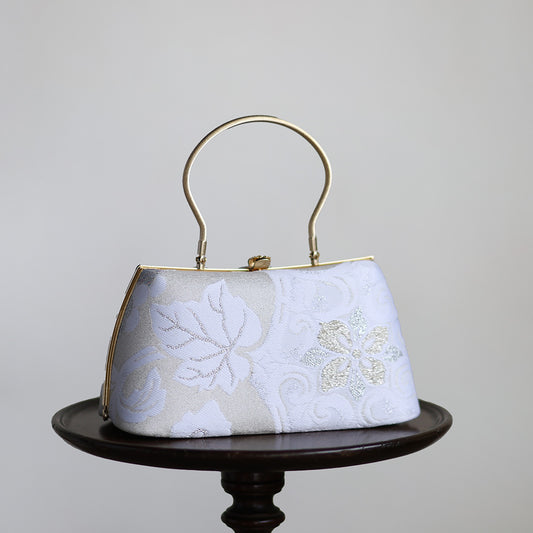Izumo | Handmade Handbag with Hakurei-ori Pattern Nishijin-ori Brand New
