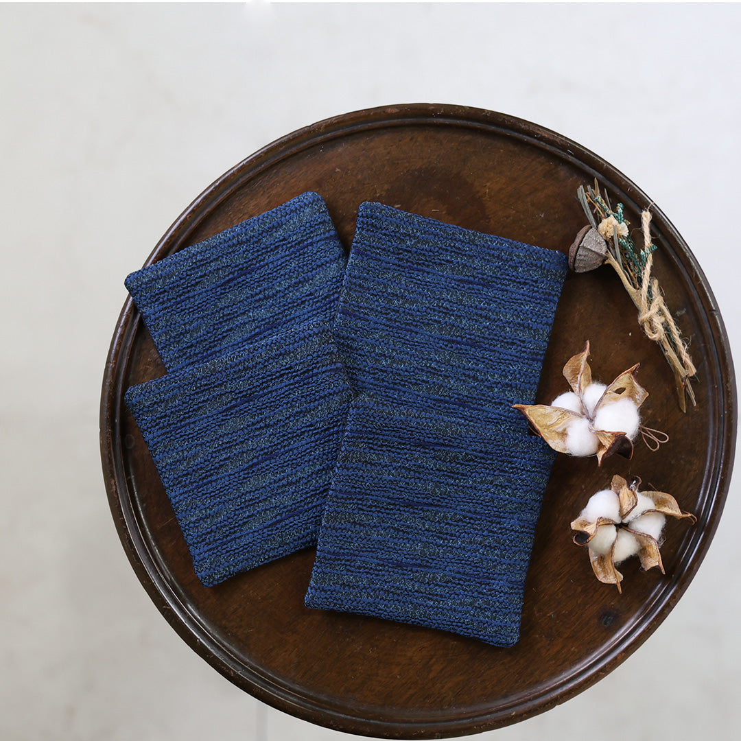 Kasumi  – 青清流柄 西陣織 コースター