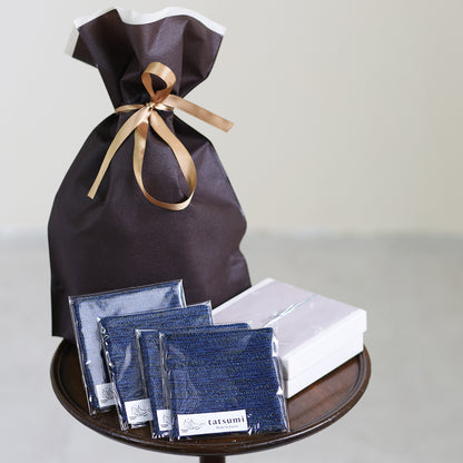 Kasumi  – 青清流柄 西陣織 コースター