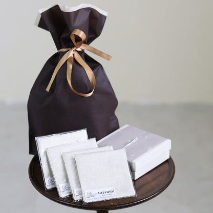 Kasumi  – 白流柄 西陣織 コースター