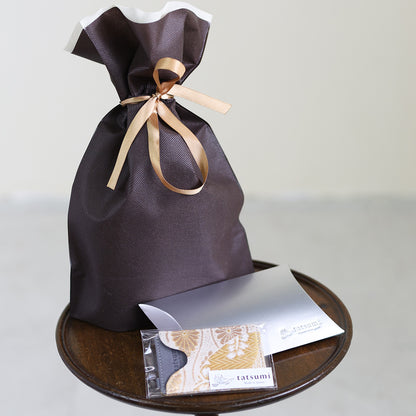 Mutsuki –  金彩花柄 西陣織 パスケース