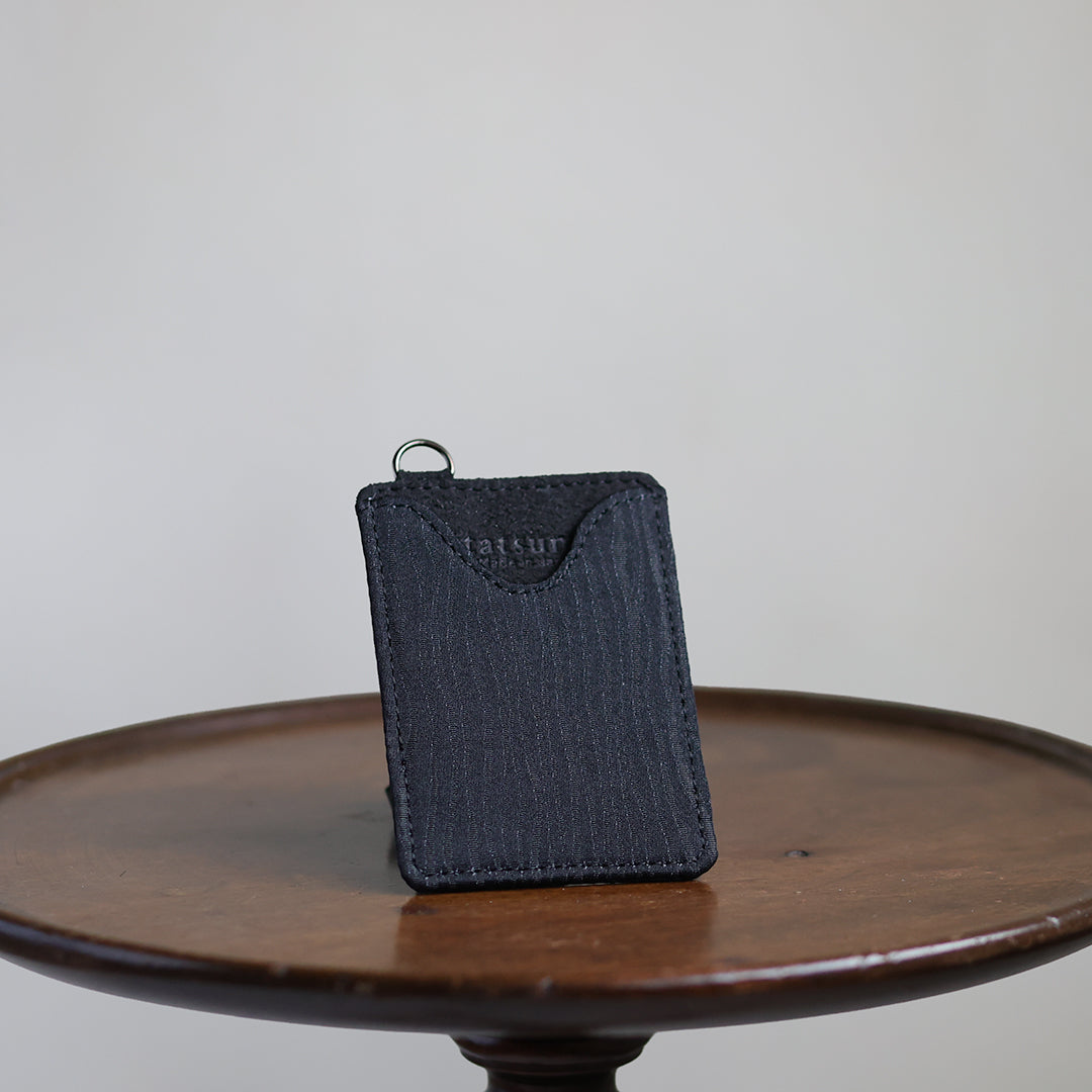 Mutsuki – ゼブラ柄 西陣織 パスケース