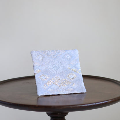 Kasumi –  Reflected Diamond Pattern in Nishijin-ori Coaster