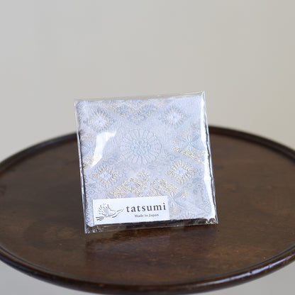 Kasumi –  Reflected Diamond Pattern in Nishijin-ori Coaster
