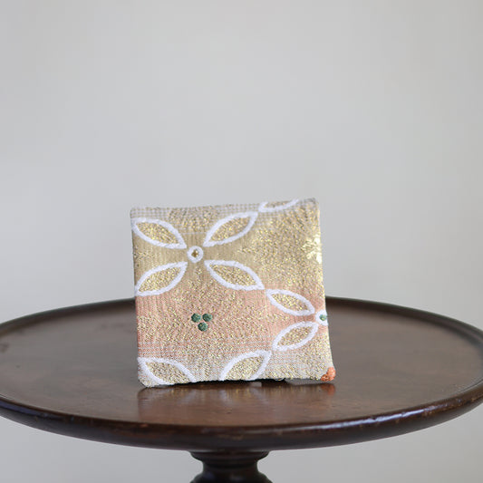 Kasumi – Radiant Ring Diamond Pattern in Nishijin-ori Coaster