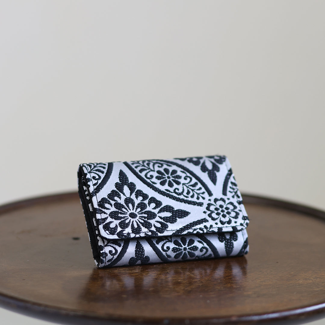 Nagara – 黒華紋 西陣織 キーケース