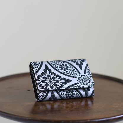 Nagara – 黒華紋 西陣織 キーケース