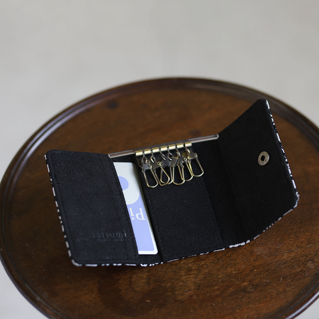 Nagara – 黒華紋 西陣織 キーケース