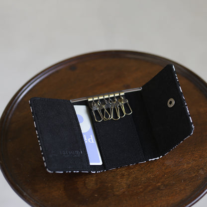 Nagara – 黒華紋 西陣織 キーケース