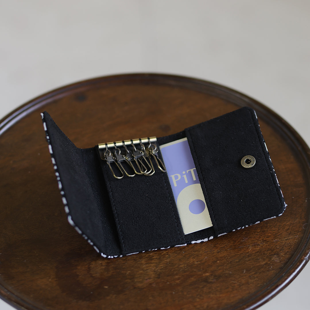 Nagara – 黒華紋 西陣織 キーケース