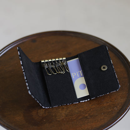 Nagara – 黒華紋 西陣織 キーケース