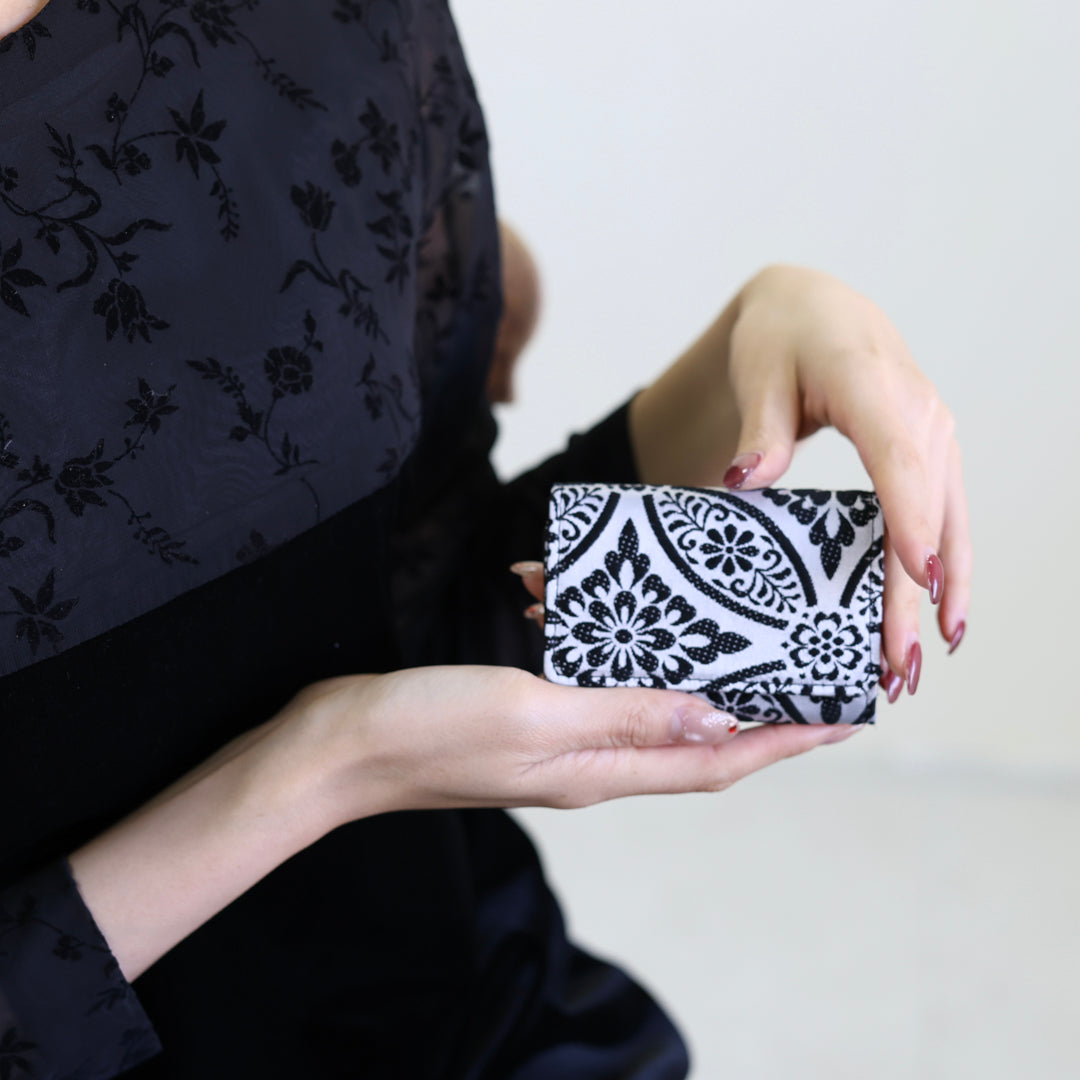 Nagara – 黒華紋 西陣織 キーケース