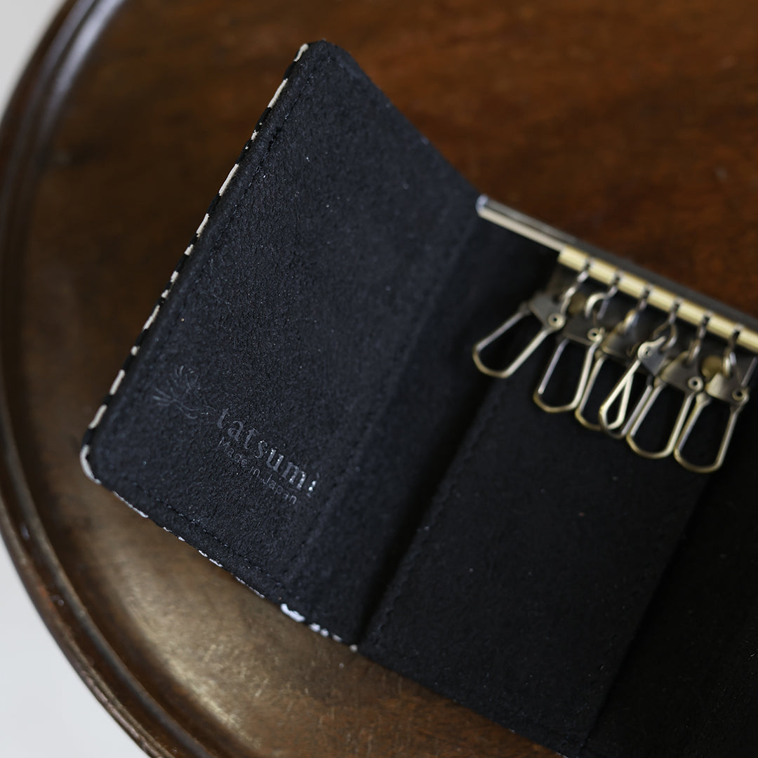 Nagara – 黒華紋 西陣織 キーケース