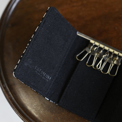 Nagara – 黒華紋 西陣織 キーケース