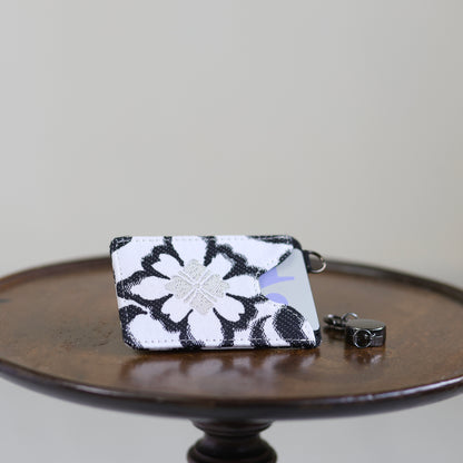 Mutsuki – 風花織柄 西陣織 パスケース